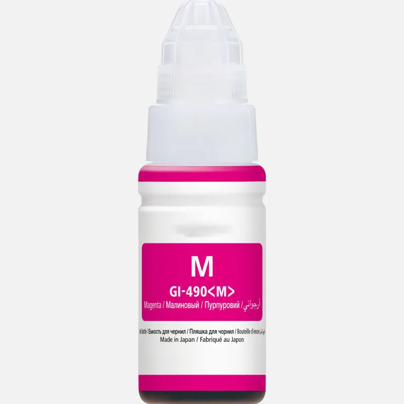 BOUTEILLE D&rsquo;ENCRE ADAPTABLE CANON GI-490M / 100ML / MAGENTA