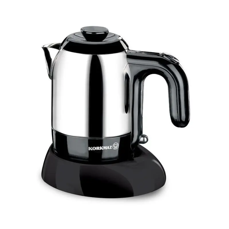 Cafetière électrique 400W Mia KORKMAZ / Inox / Noir
