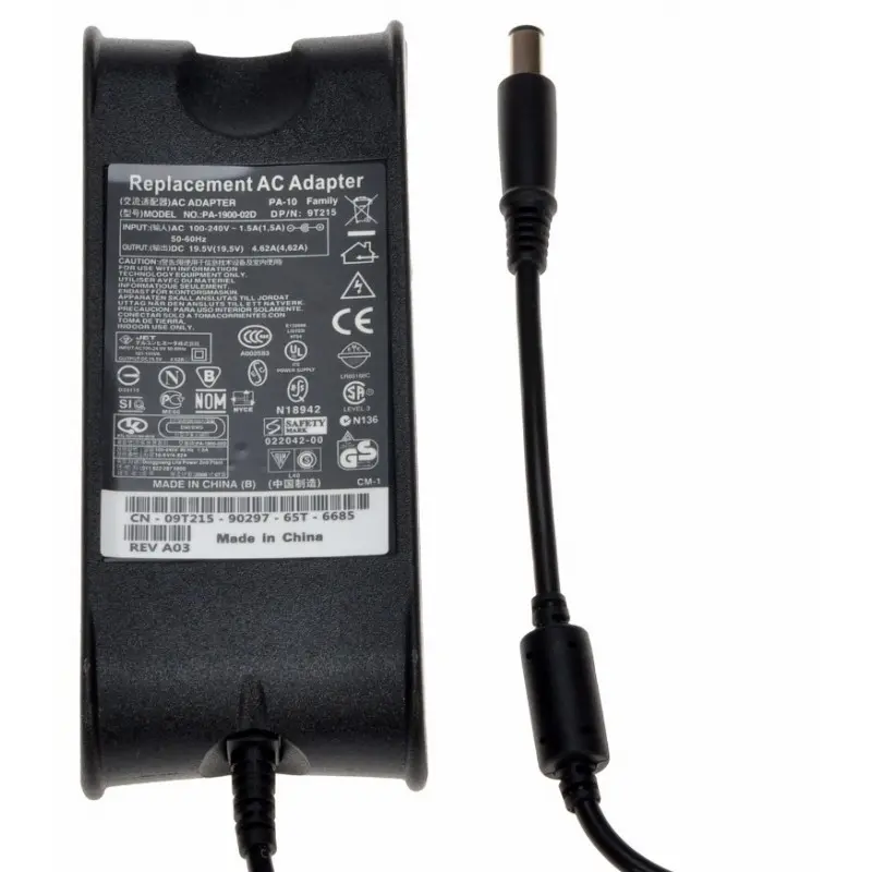 Chargeur ADAPTABLE pour PC Portable Dell 19.5V / 4.62A