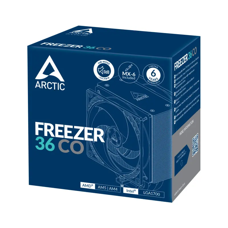 Refroidisseur de processeur Arctic Freezer 36 Co-LGA1700-LGA1851/AM5-AM4