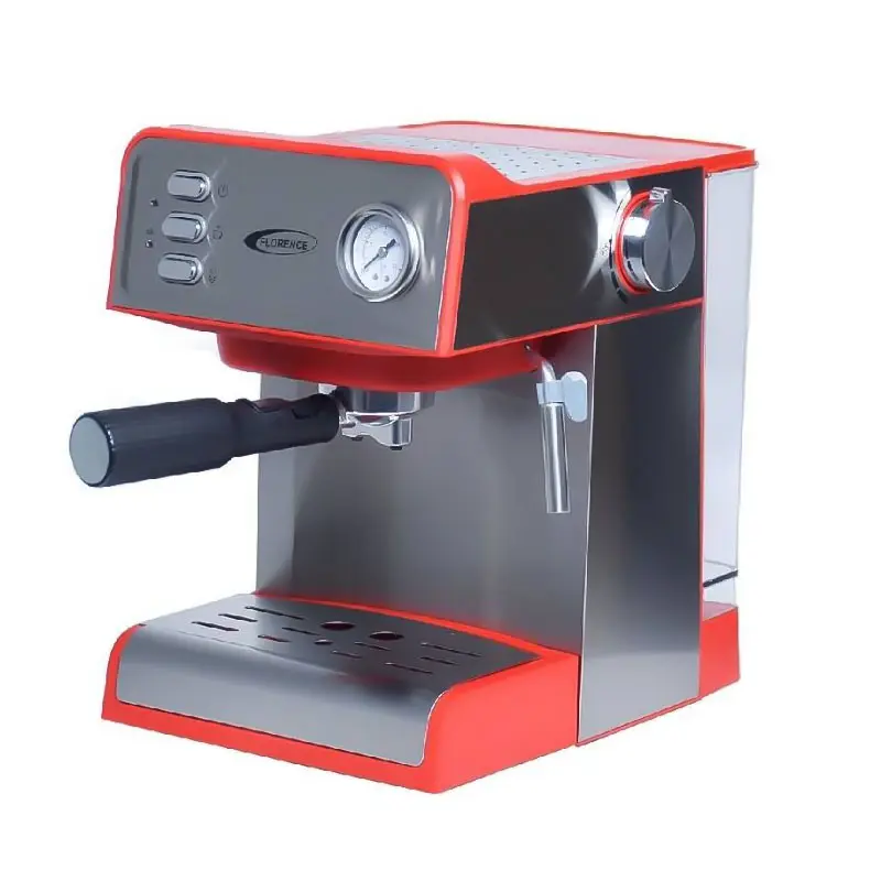 Machine à Café Expresso FLORENCE 1200W / Rouge / AG-806