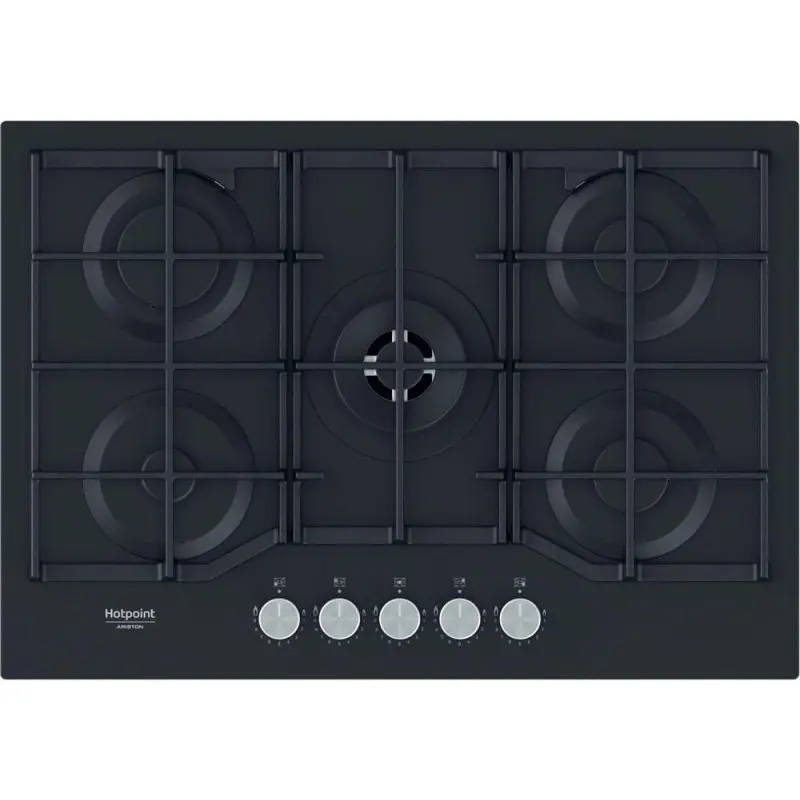 PLAQUE DE CUISSON ARISTON 5 FEUX 75CM / NOIR / AGS72F-BK