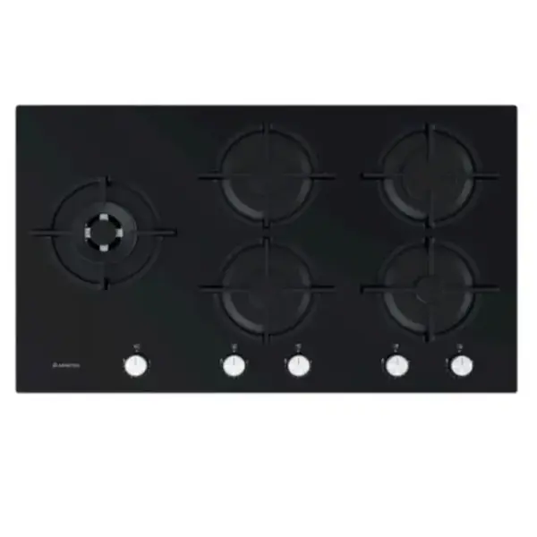 PLAQUE DE CUISSON ARISTON / AGS 92S/BK / 90CM / VERRE NOIR
