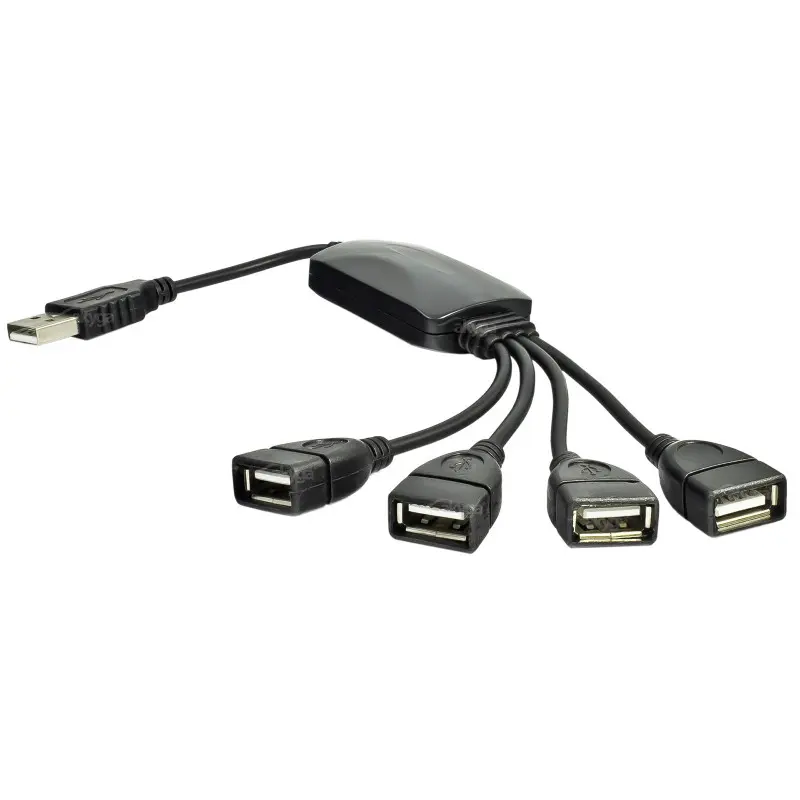 Akyga Hub USB AK-AD-13 2.0 4 ports noir 15cm
