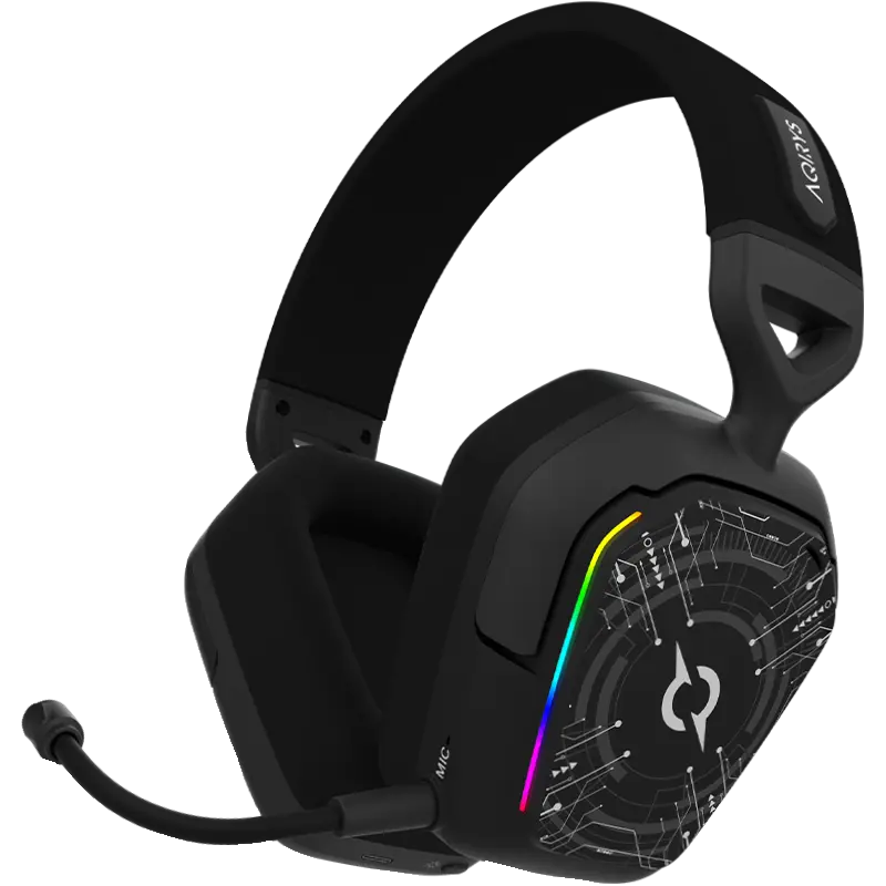 CASQUE MICRO GAMER Sans Fil ALNAIR AQIRYS / Noir
