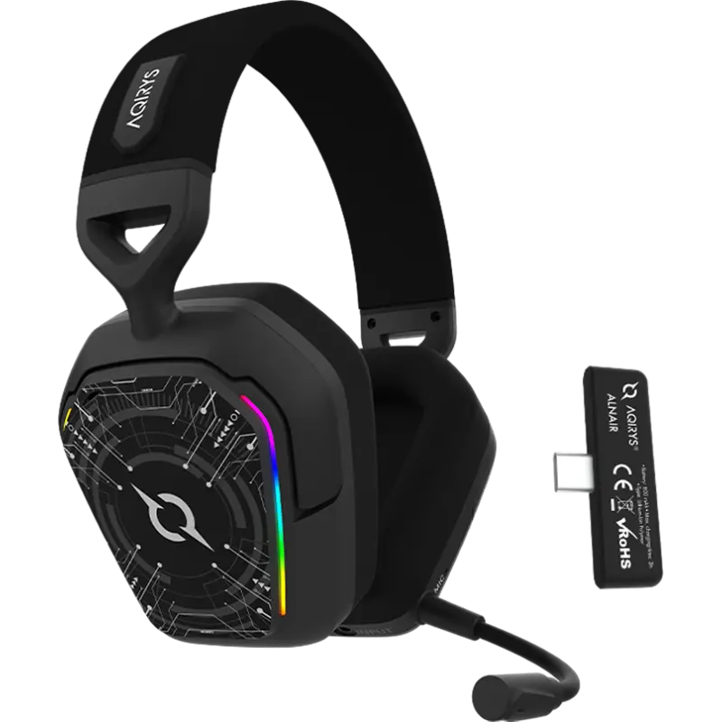 CASQUE MICRO GAMER Sans Fil ALNAIR AQIRYS / Noir