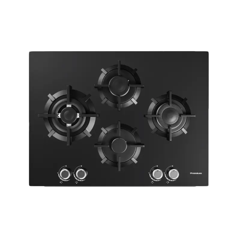 Plaque à Gaz PREMIUM 4 feux 70 cm / Noir / AP741.BS01