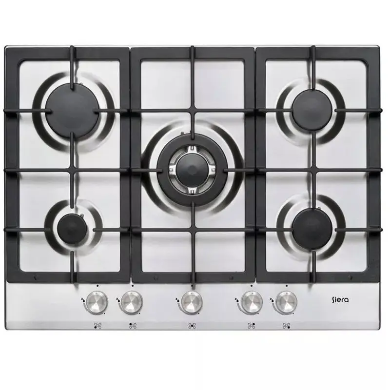 Plaque de Cuisson PREMIUM Encastrable / 5 Feux / SILVER