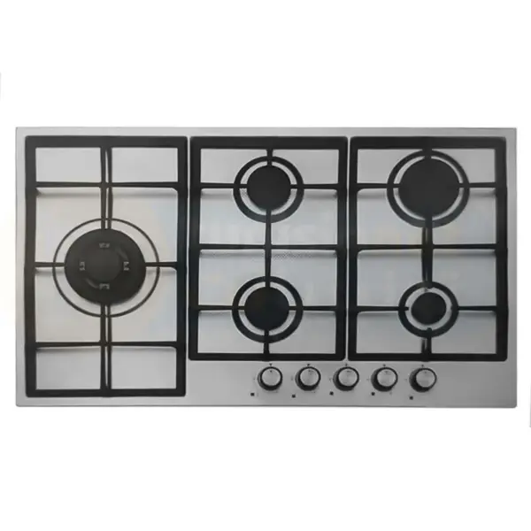 PLAQUE ENCASTRABLE PREMIUM 5 FEUX 90 CM INOX / avec sécurité Thermocouple