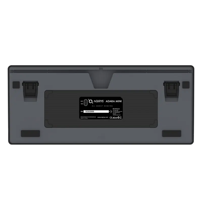 Clavier Gaming Filaire Mécanique AQYRIS ADARA MINI / 100% Anti-Ghosting / RGB / USB-C / Noir