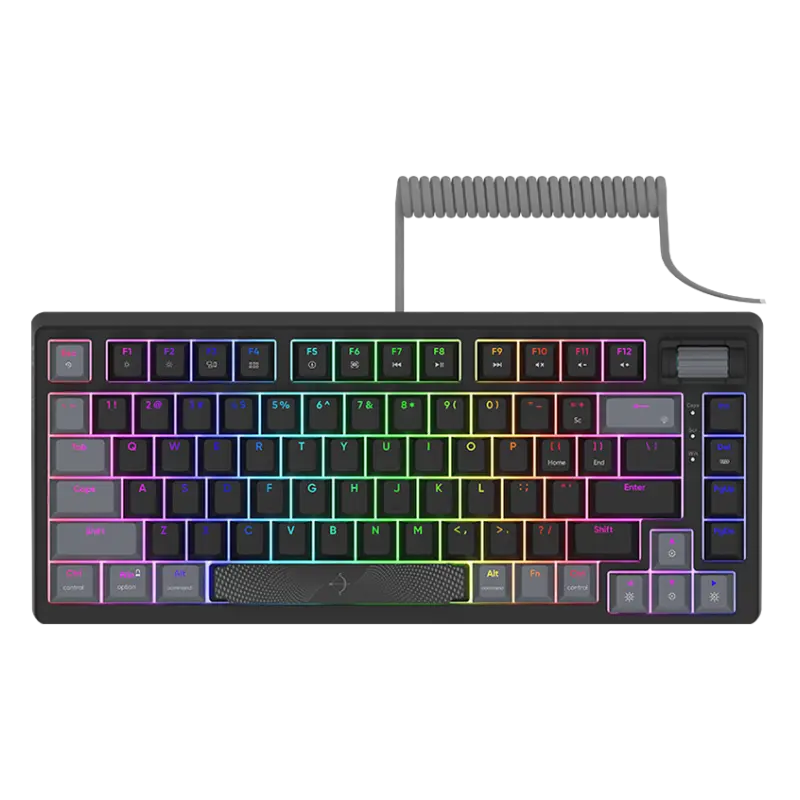 Clavier Gaming Filaire Mécanique AQYRIS ADARA MINI / 100% Anti-Ghosting / RGB / USB-C / Noir