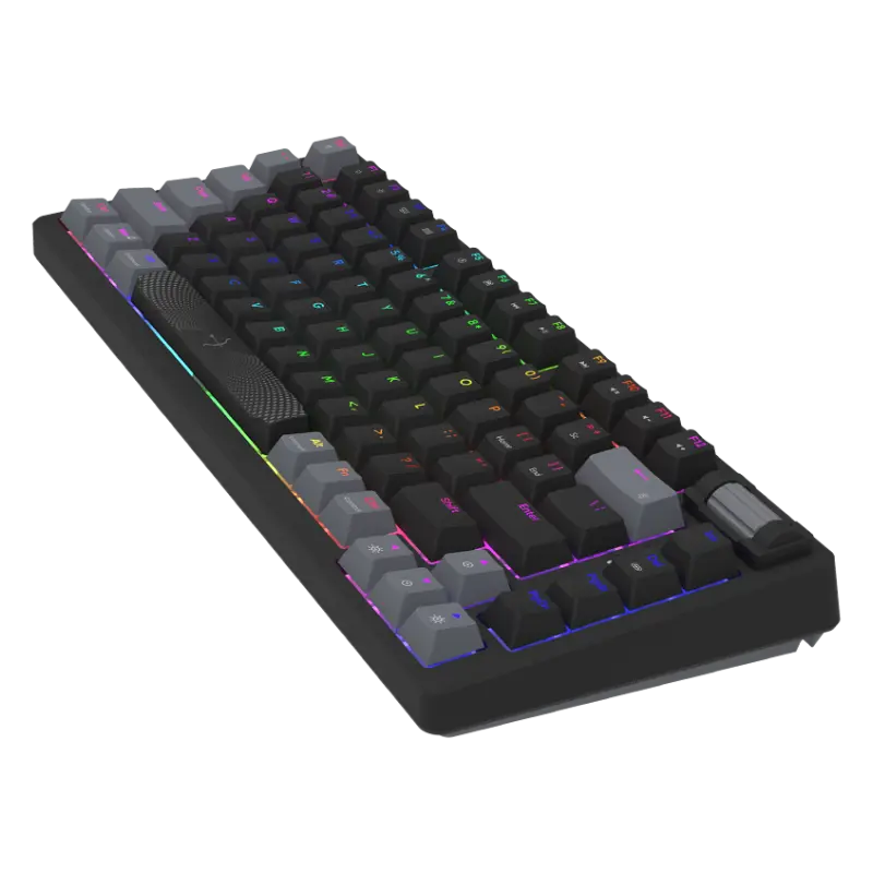Clavier Gaming Filaire Mécanique AQYRIS ADARA MINI / 100% Anti-Ghosting / RGB / USB-C / Noir