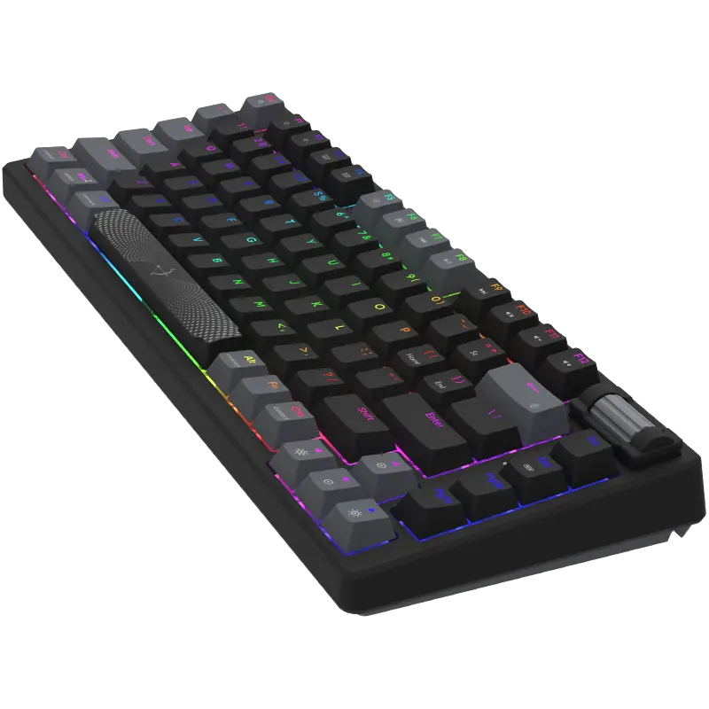 Clavier Gaming Filaire Mécanique AQYRIS ADARA MINI LE / 100% Anti-Ghosting / RGB / USB-C / Noir