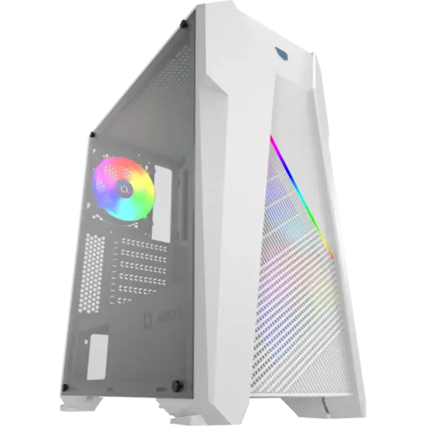 Boîtier Gamer Midi Tour AQIRYS-CANOPUS ARGB / Blanc