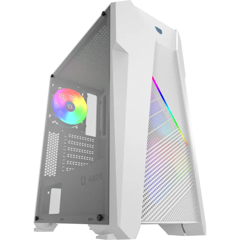 Boîtier Gamer Midi Tour AQIRYS-CANOPUS ARGB / Blanc