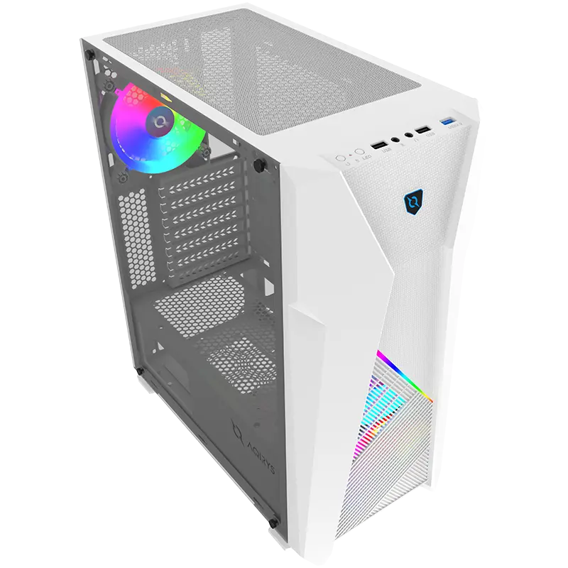 Boîtier Gamer Midi Tour AQIRYS-CANOPUS ARGB / Blanc