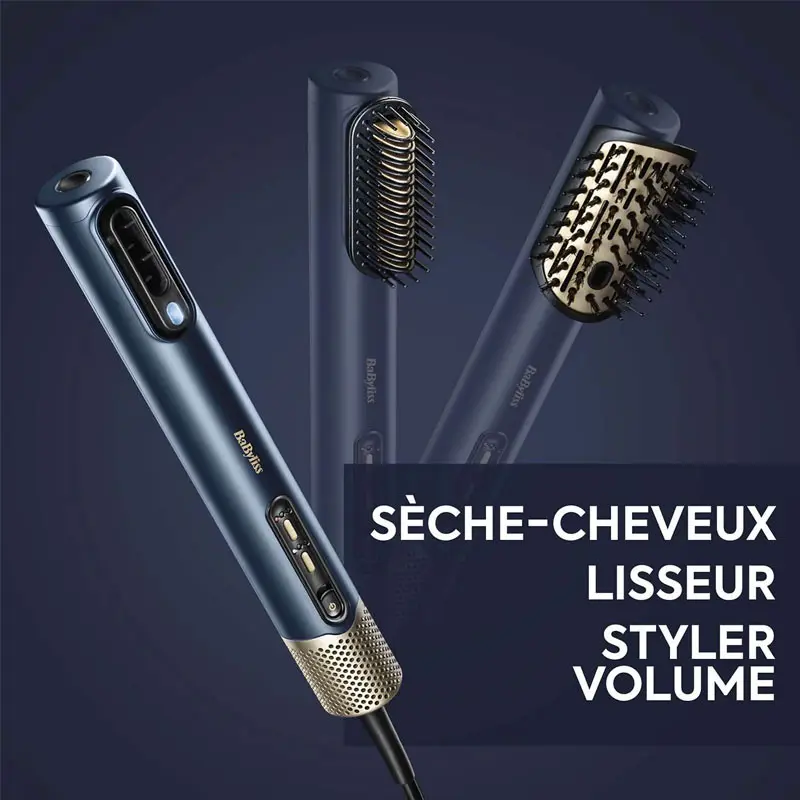 Sèche Cheveux BABYLISS Multistyler Air Wand 1600W – Bleu