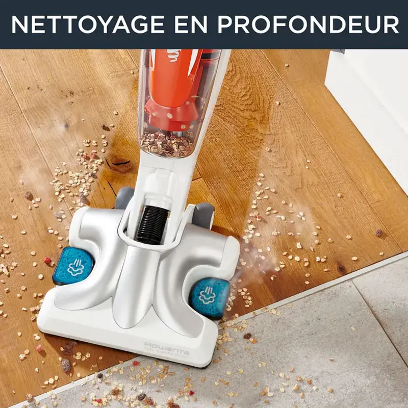 Aspirateur Balai ROWENTA CLEAN & STEAM MULTI 1700W Blanc