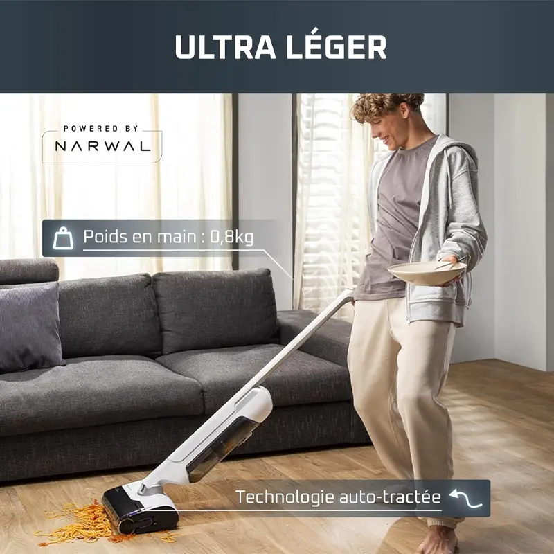 Aspirateur ROWENTA X Clean 10 / 200W / Blanc + Fer à repasser ROWENTA 2500W