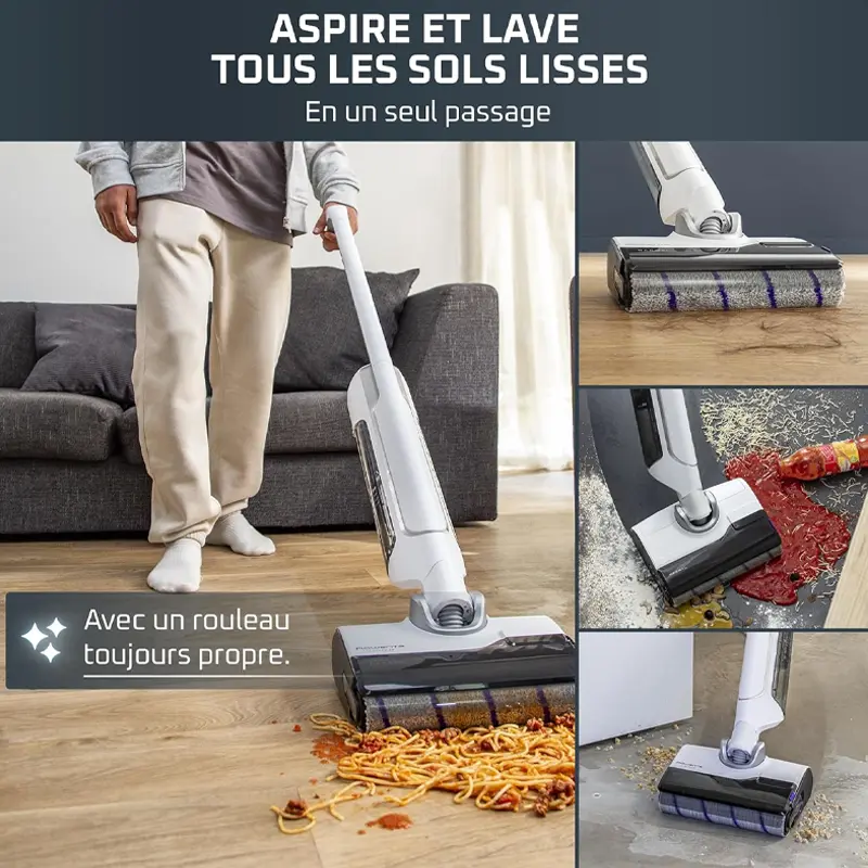 Aspirateur ROWENTA X Clean 10 / 200W / Blanc + Fer à repasser ROWENTA 2500W