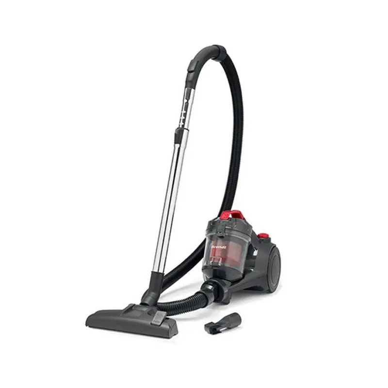 Aspirateur sans sac Brandt ASS120 / 1200 W / Noir et Rouge