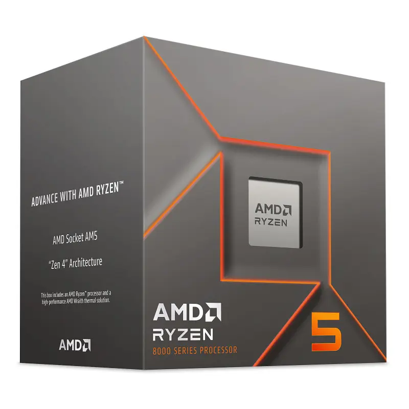 Processeur AMD Ryzen 5 8400F 6C/12T Box with Wraith Stealth