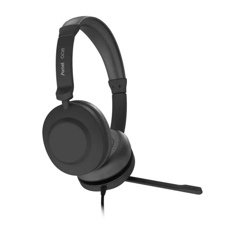 Micro-Casque Filaire AXTEL ONE DUO / USB / Noir