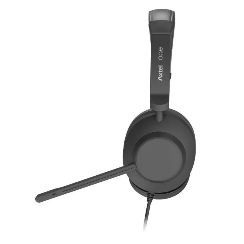 Micro-Casque Filaire AXTEL ONE DUO / USB / Noir