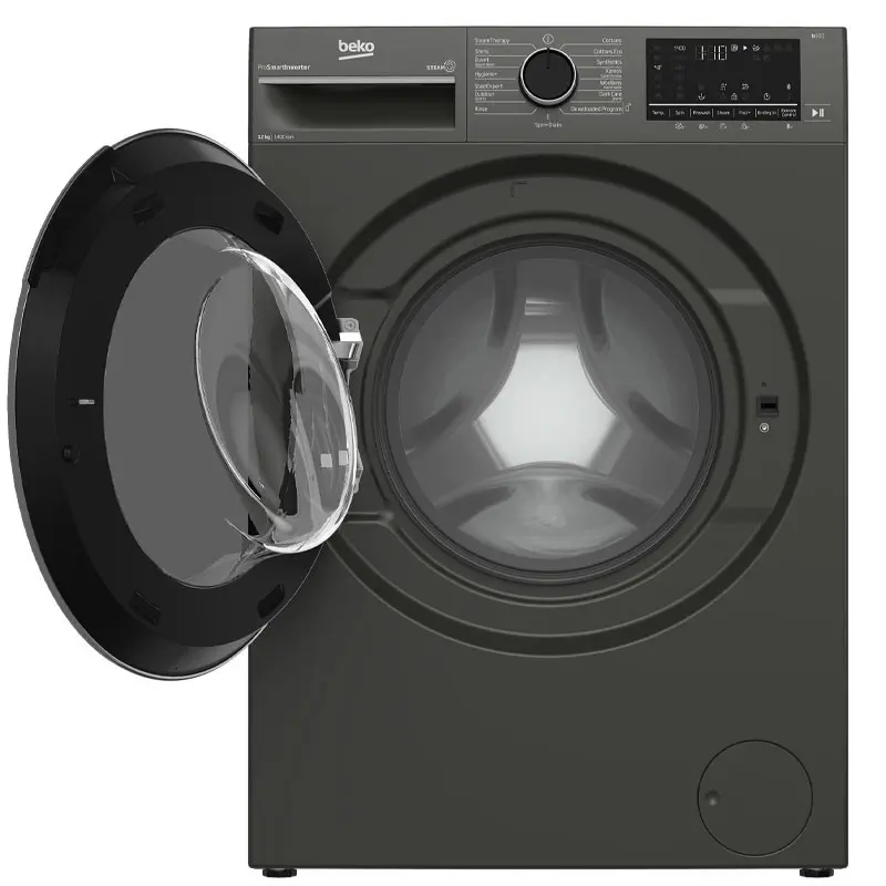 Machine a laver BEKO 12kg SMART INVERTER / Gris Foncé / B3WFT51242MG