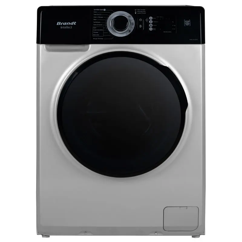 Lave Linge Frontal BRANDT 10.5kg / SILVER / BAM1052WBL