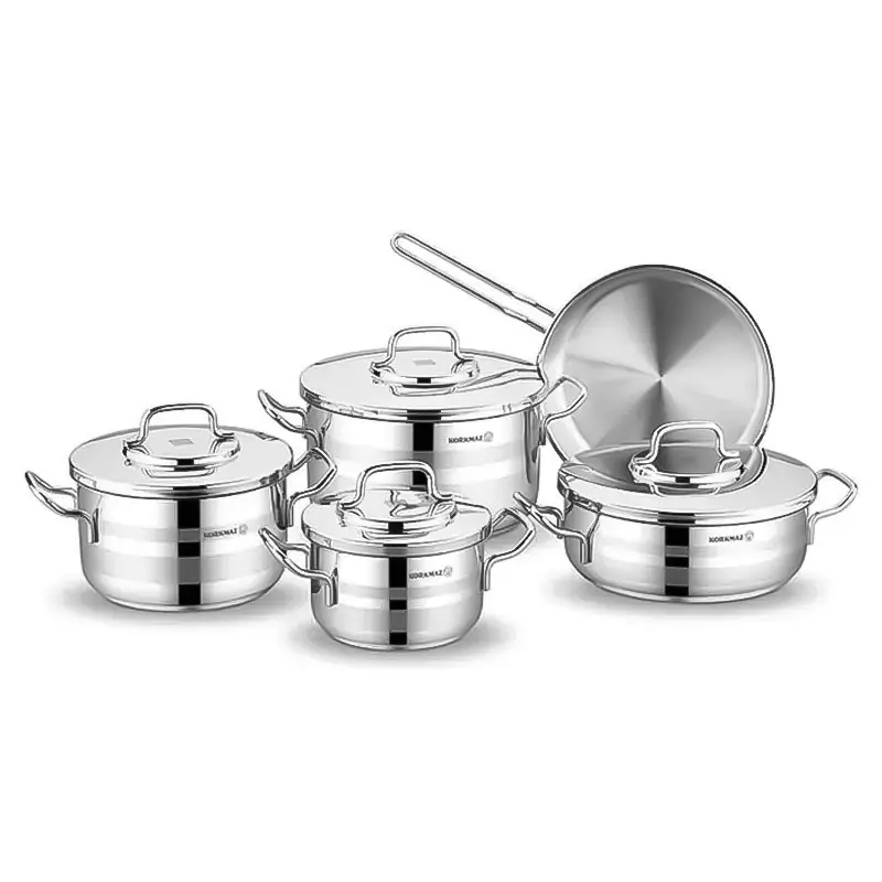Batterie de Cuisine korkmaz Astra A2050 9 Pièces Inox