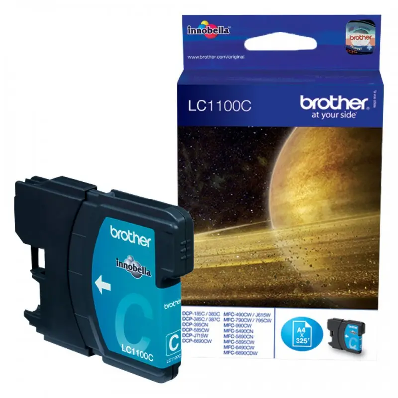 Cartouche Jet d&rsquo;encre Originale Brother LC1100C / Cyan