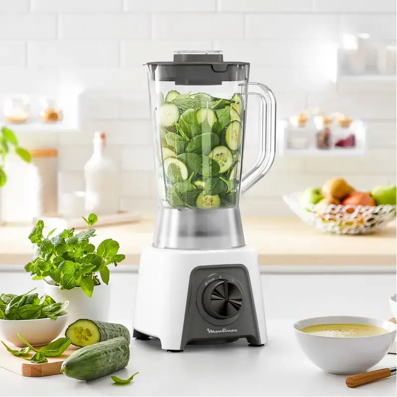 Blender MOULINEX LM2C3110 Avec 2 Accessoires Blanc / LM2C3110