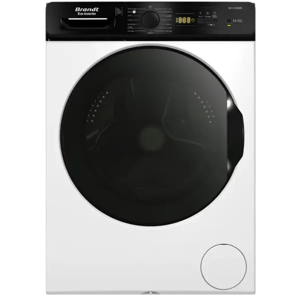 Machine à Laver BRANDT 12Kg INVERTER / BLANC / BLF124QWBL