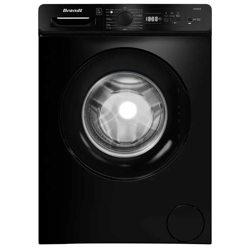 Machine à Laver Automatique BRANDT 8Kg 1400tr NOIR / BLF842B