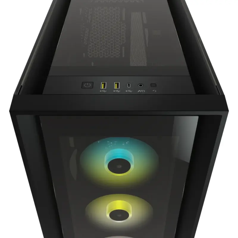 Boîtier Gamer Corsair iCUE 5000X RGB ATX Moyen-Tour / Noir
