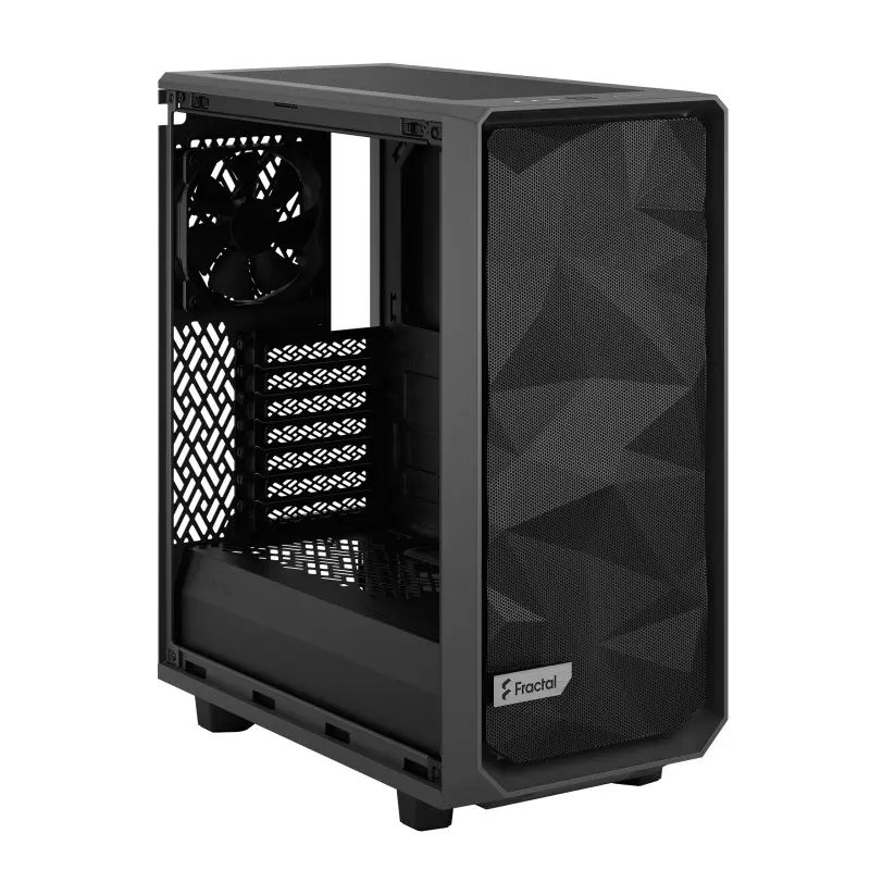 Boîtier Gaming Moyen Tour Fractal Design Meshify 2 Compact / ATX / Avec panneau vitré / Gris