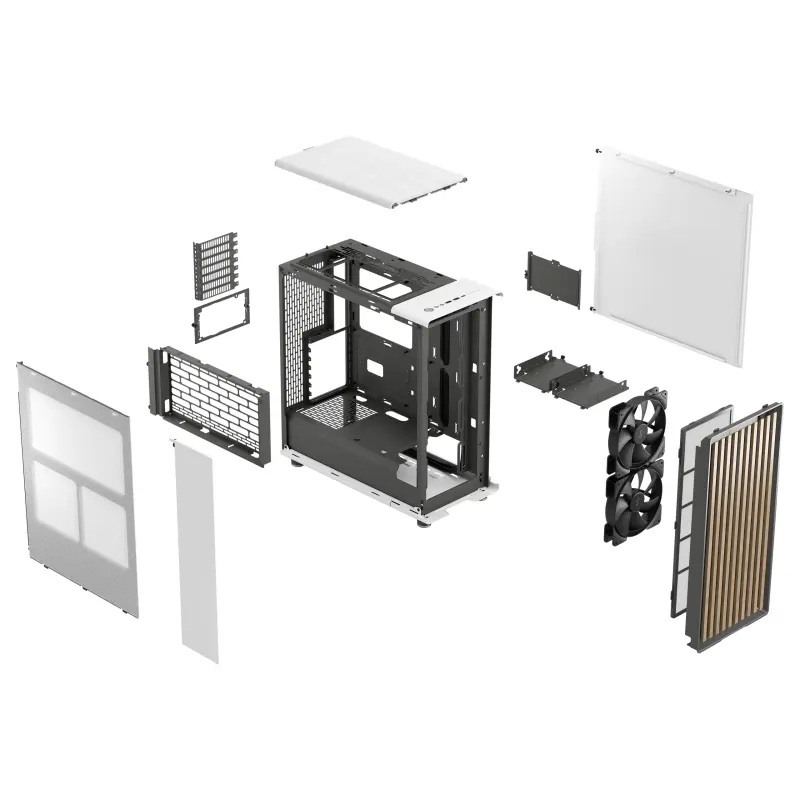 Boîtier Moyen Tour ATX Fractal Design North (Blanc)