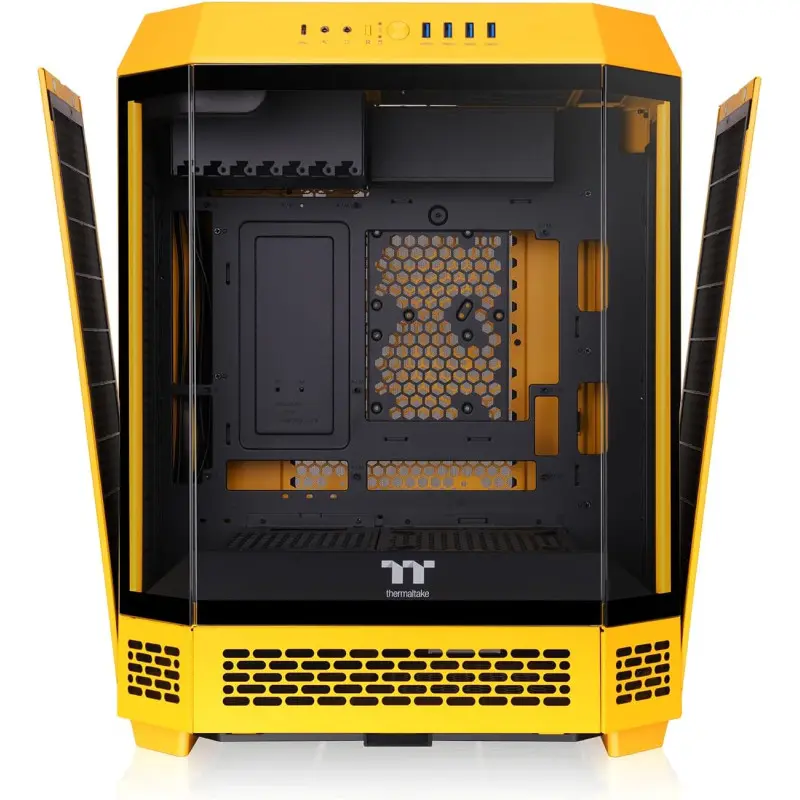 Boîtier Moyen Tour ATX Thermaltake The Tower 600 avec panneaux vitrés Jaune