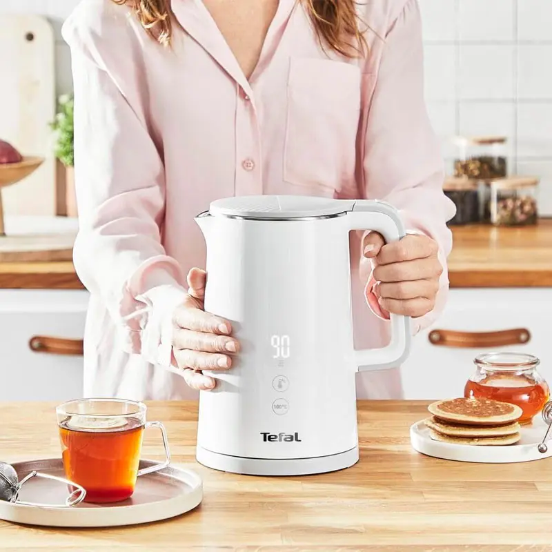 Bouilloire Numérique TEFAL 1800W / 1.5 Litres / Blanc / KO693110