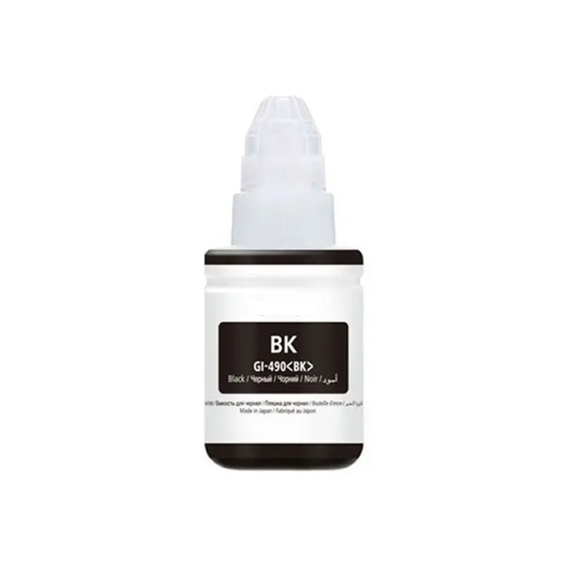 BOUTEILLE D&rsquo;ENCRE ADAPTABLE CANON GI-490BK / 135ML / NOIR