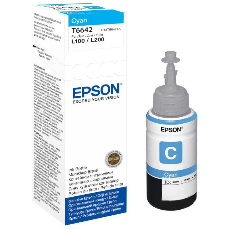 Bouteille d&rsquo;encre Epson T6642 Cyan 70ml