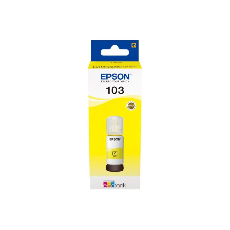 Bouteille d&rsquo;encre Originale Epson EcoTank 103 / Yellow