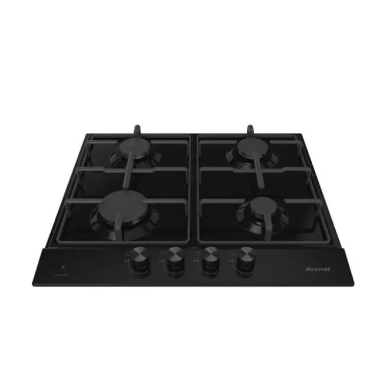 PLAQUE DE CUISSON ENCASTRABLE BRANDT BPE6341BA / 4 FEUX / 60 CM / NOIR