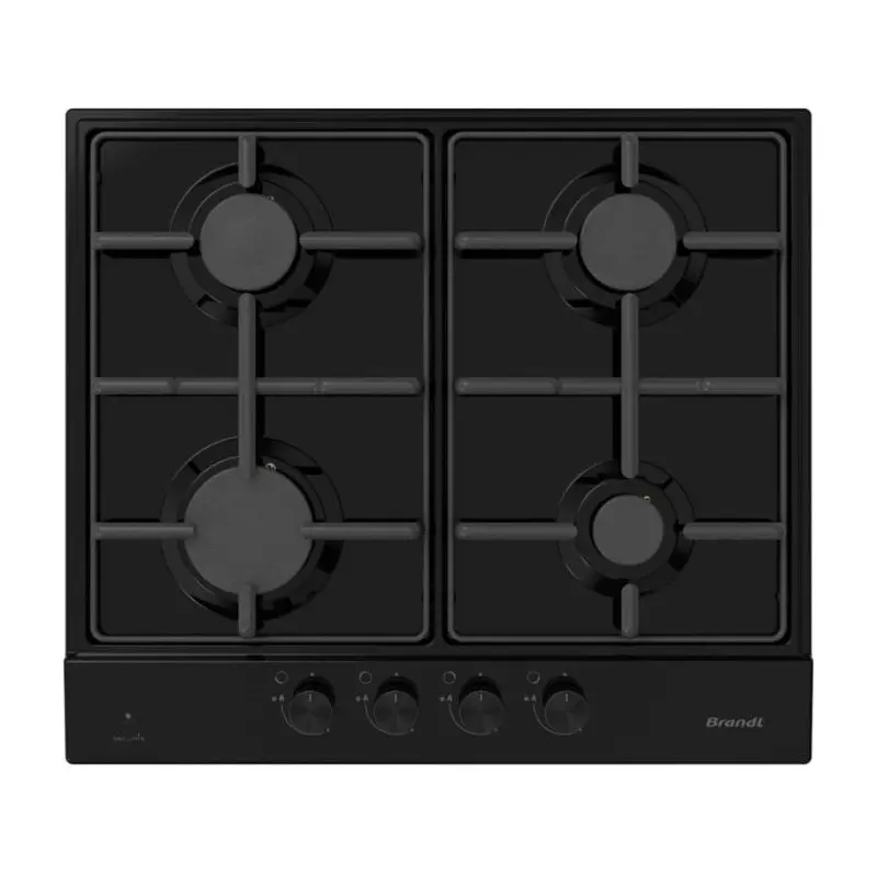 PLAQUE DE CUISSON ENCASTRABLE BRANDT BPE6341BA / 4 FEUX / 60 CM / NOIR