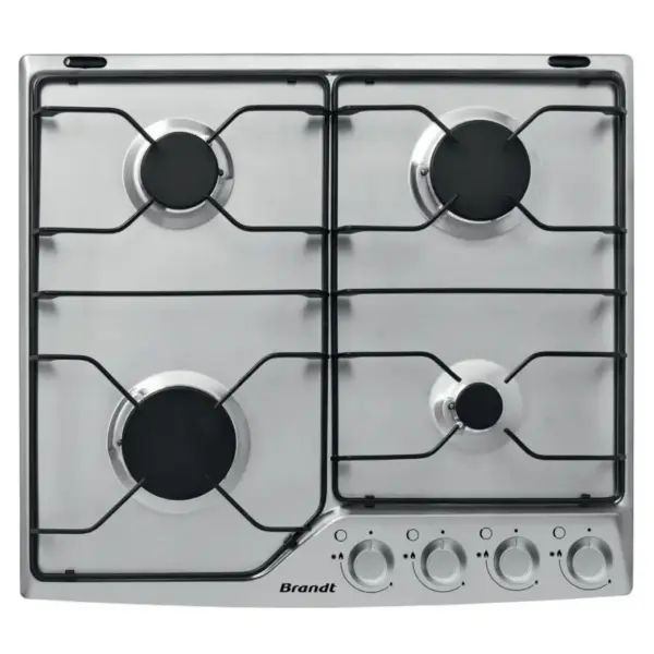 Plaque de cuisson Gaz Brandt BPE8610X / 60 cm / Inox