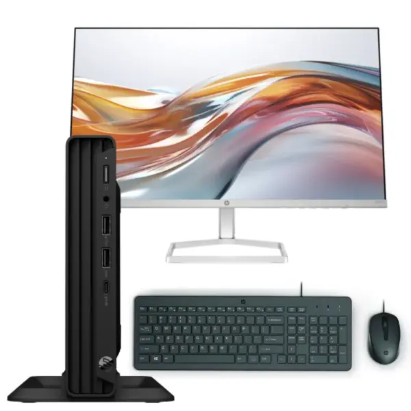 Pc de Bureau HP Pro Mini 260 G9 / i3-1315U / 32 Go / 256 Go SSD / Windows 11 Pro Avec Écran HP 524SW 24" Full HD IPS / 100 Hz