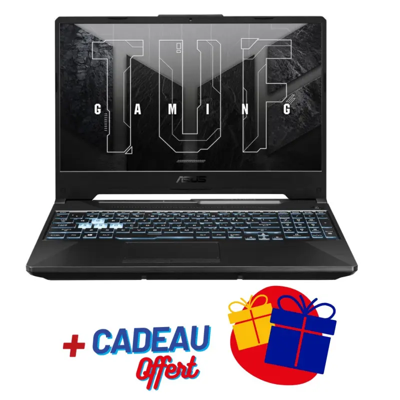PC Portable ASUS TUF Gaming A15 FA506NFR / Ryzen 7 7435HS / RTX 2050 4G / 24 Go / 512 Go SSD / Windows 11 / Noir