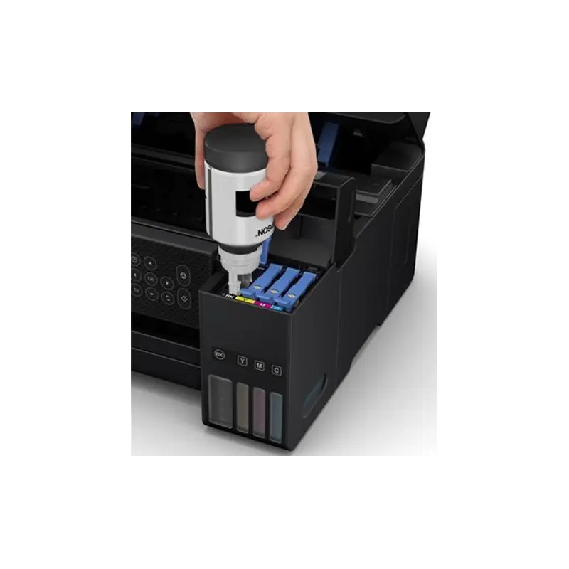 Imprimante Multifonction à réservoir intégré 3en1 couleur Epson ECOTANK L4260 / A4 / WiFi + 5 Bouteilles d&rsquo;encres Epson Incluses