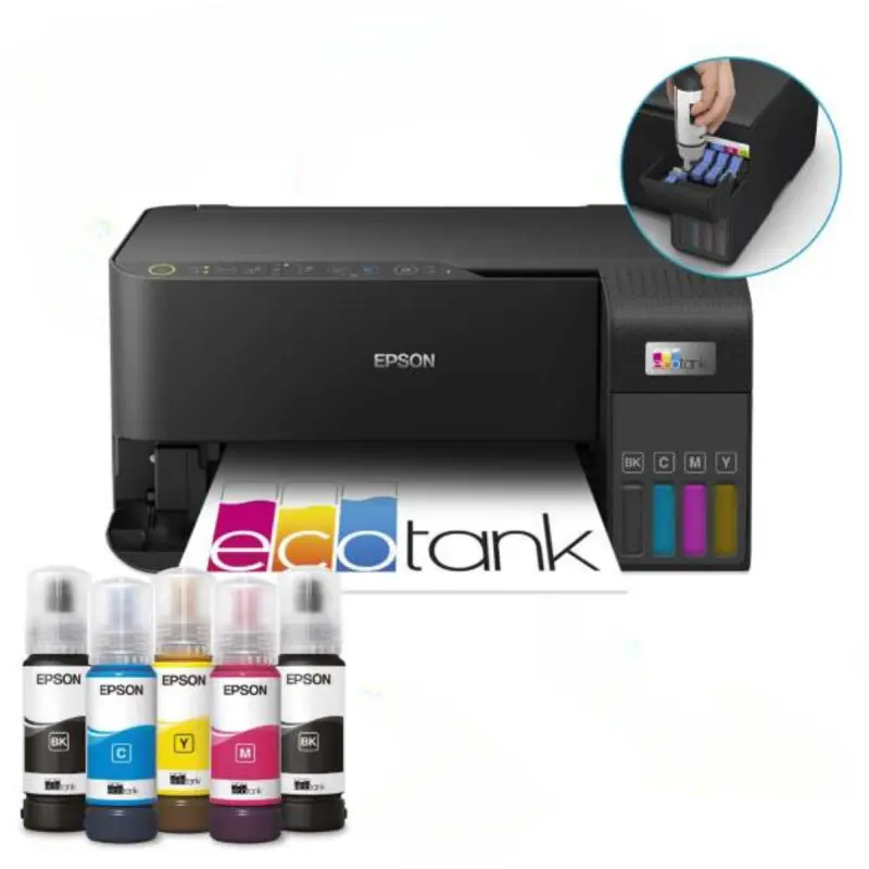Imprimante jet d&rsquo;encre multifonction Epson EcoTank L3550 / Couleur / A4 / Wi-Fi / Noir